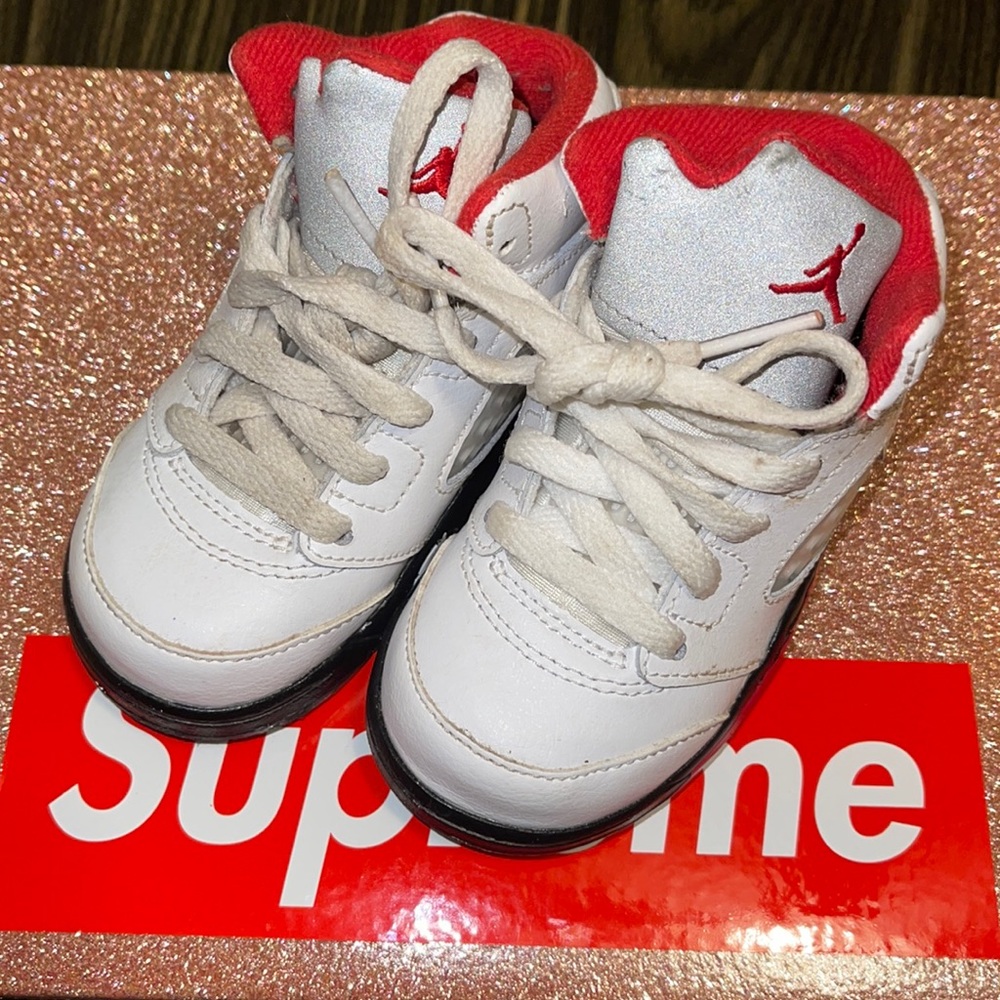 The Air Jordan 5 Retro TD Fire Red